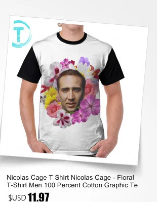 Nicolas Cage футболка 100 полиэстер модная графическая Футболка мужская 6xl Милая футболка с коротким рукавом и принтом