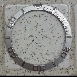 Серебристые керамические ободок вставка серебро сделать для часы Parnis сделано фабрика Parnis