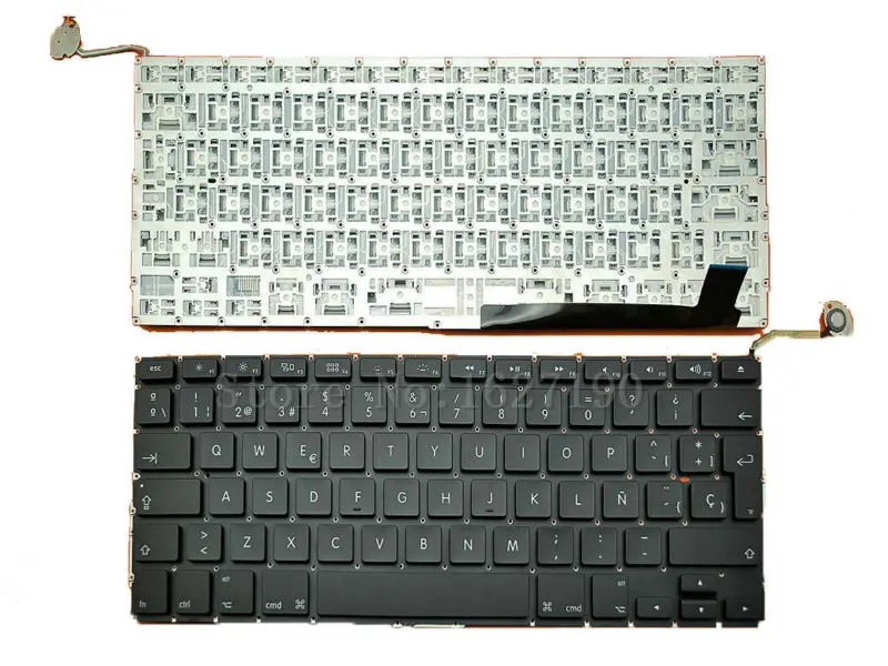 SP Spanish Keyboard for APPLE Macbook Pro A1286 BLACK Backlit New