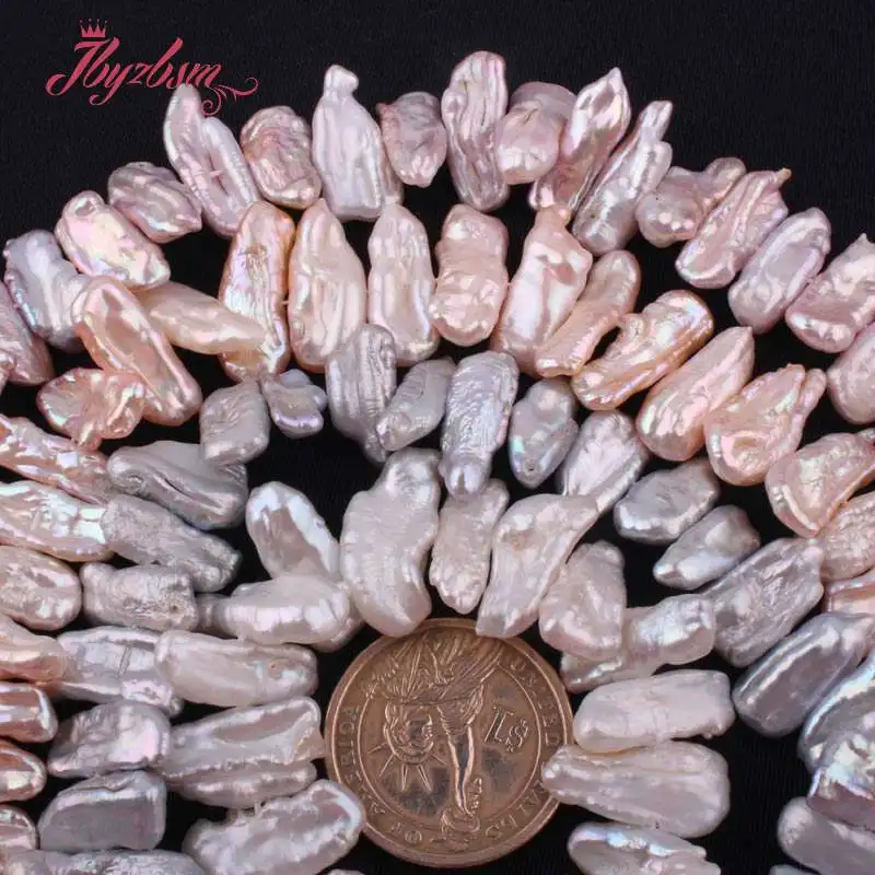 

6x11-10x20mm Baroque Freshwater Pearl Beads Natural Stone Beads For DIY Necklace Bracelets Jewelry Making 14.5" Free Shipping