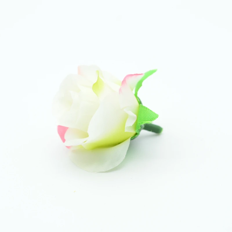 10 шт. шелковые розы дешевые аксессуары для домашнего декора Свадебные Рождественские поддельные цветы свадебное оформление diy ВЕНОК искусственные цветы - Цвет: white pink