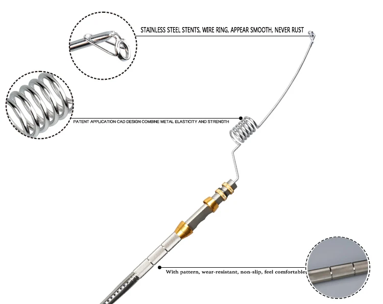 EMMROD Спиннинг Удочка 80 см Морская Лодка Рок Приманка Удочка сильная Телескопическая Из Нержавеющей Стали Удочка GGZ