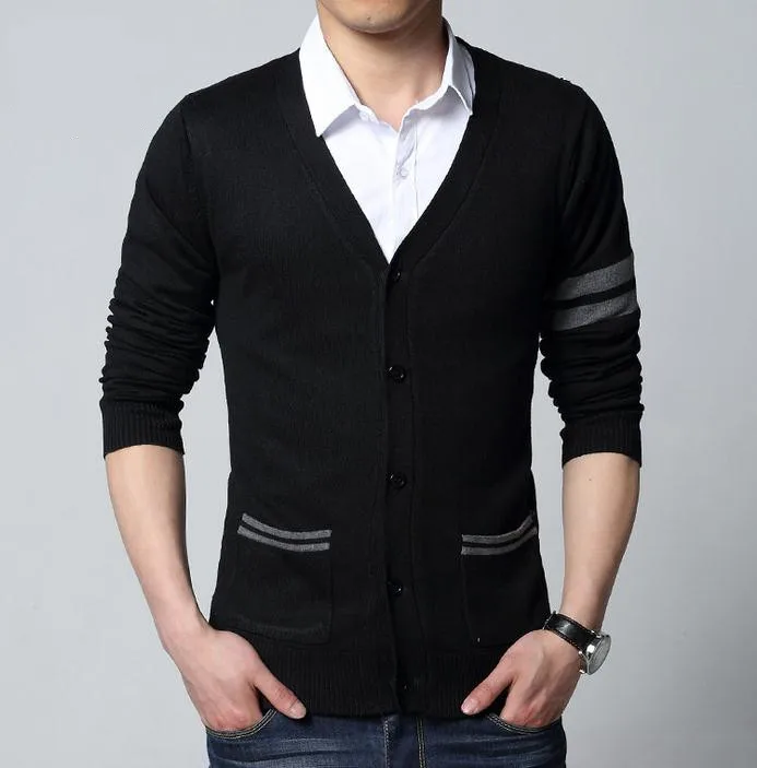 sueter cardigan masculino