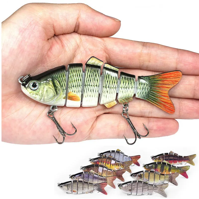 

1PC Multi Jointed Pike Fishing Lures Wobblers Lifelike 6 Segments Swimbait Crankbait Fishing Lure Bait with Iscas Artificials
