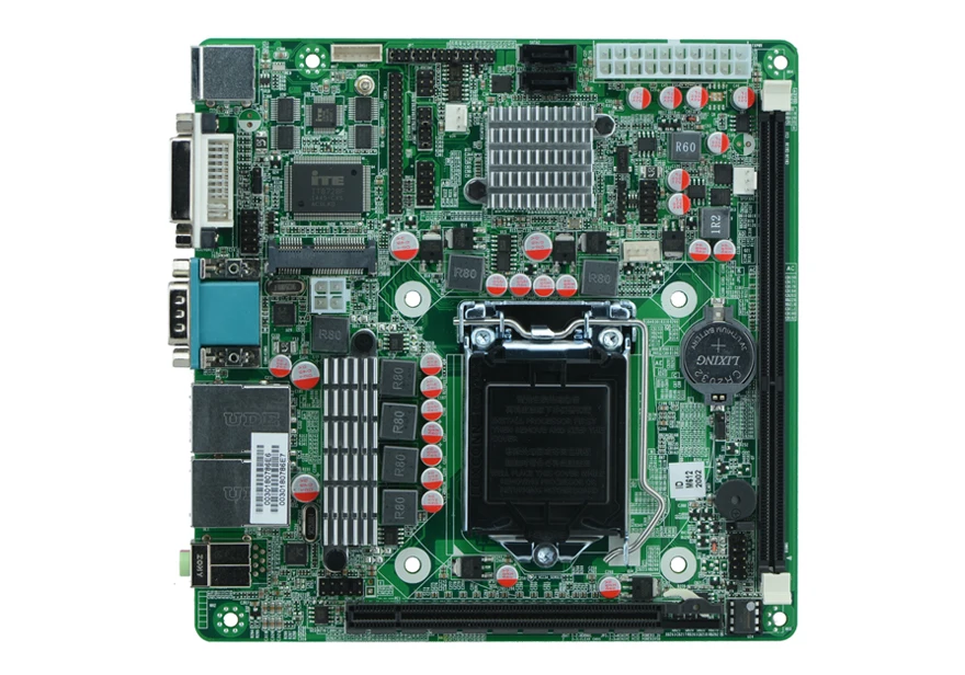 LGA1155 H61 industrial motherboards 6*COM Dual network card self-service terminals motherboards