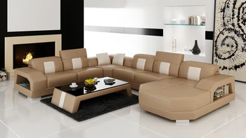 

Modern Living Room Sofa Set Genuine Leather Sofa