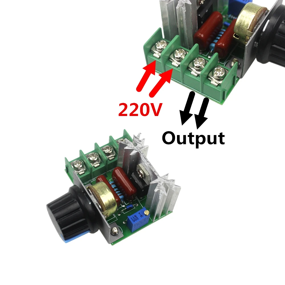 AC 2000W 220V SCR High Power Thyristor Dimmer Electronic Voltage