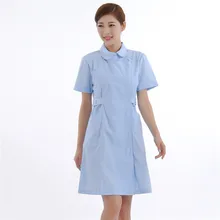 Для женщин Спецодежда медицинская Лабораторные халаты качество Врач Медсестра равномерное больницы кормящих скраб Комбинезоны для девочек короткий рукав pharmist спецодежды синий