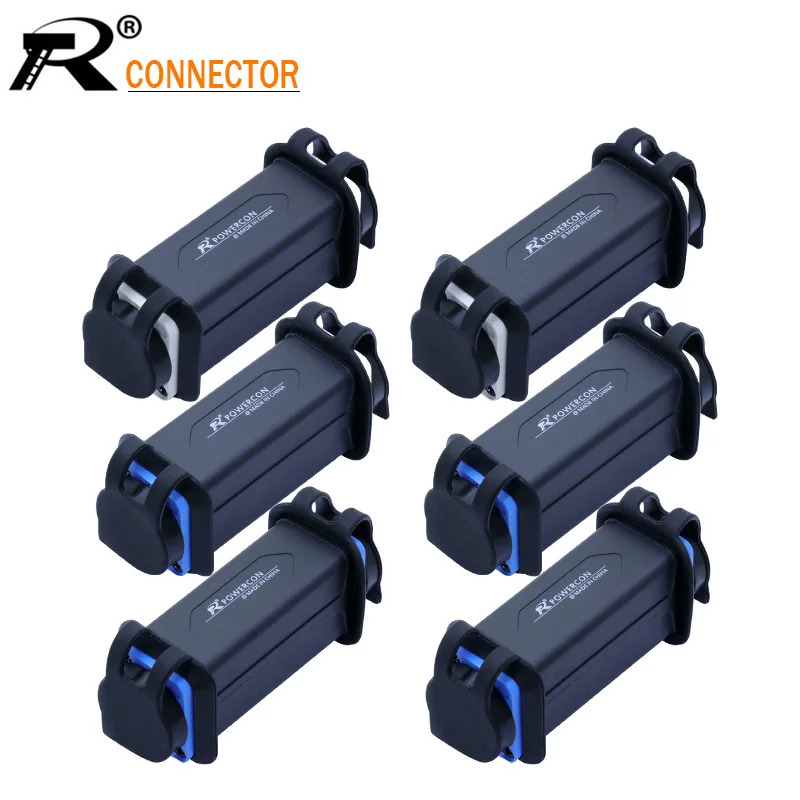 

1pc PowerCon AC Adapter Extender Connector Speakon Panel Mount Straight Adapter Socket