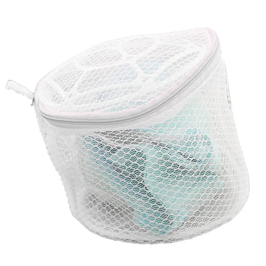 

E5 New Lingerie Underwear Bra Sock Laundry Washing Aid Net Mesh Zip Bag Rose jun27