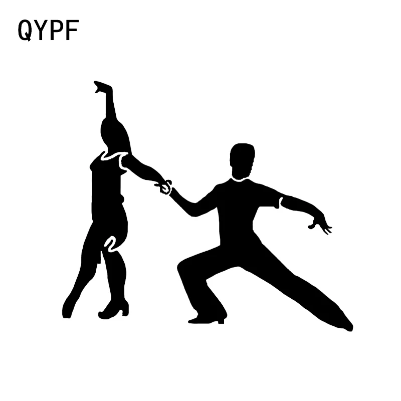 QYPF 13,1*11,3 интересные Танцы балетки Декор автомобилей моделирование Стикеры винил силуэт Extreme движение C16-2030