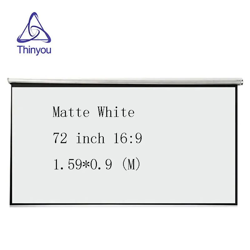 

Thinyou 72 inch 16:9 Projector HD Screen Portable Folded Front Projection Screen Fabric With Eyelets Without Frame pantallas