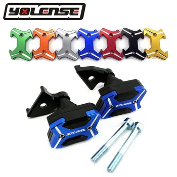 

CNC Aluminum Motorcycle Frame Slider Anti Crash Protector For Kawasaki ZX10R ZX-10R 2011 2012 2013 Supermoto Motocross