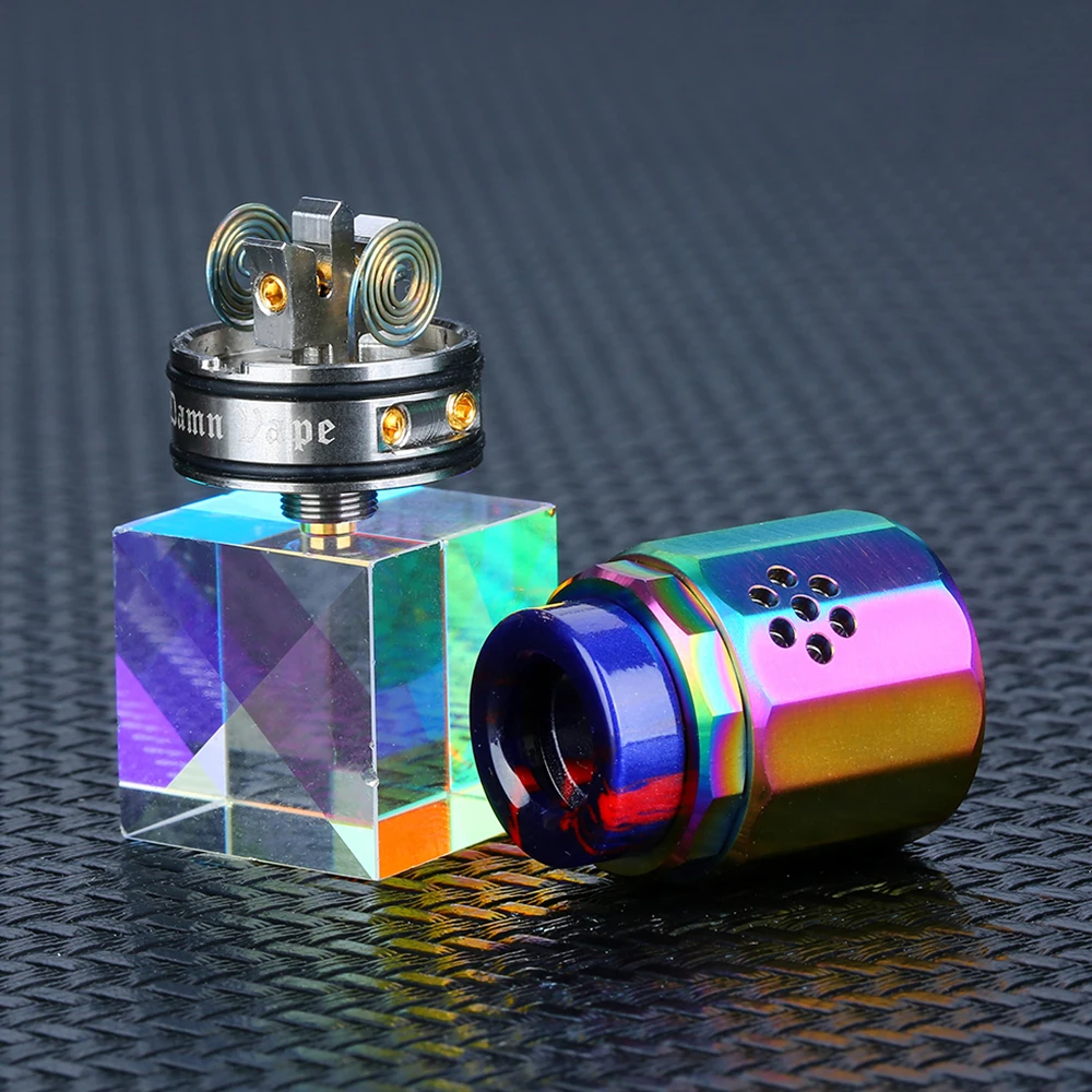 

Original Damn Vape Dread BF RDA 24mm diameter Rebuildable Dripping Atomizer Wi/ Lolly Coil Build Ecig Vape RDA Tank VS Zeus X