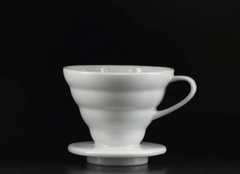 1 шт. эспрессо кофе капельница керамика V60 фильтр 2 чашки 4 чашки белый цвет