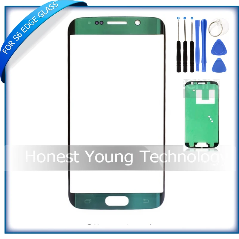 Оригинальное запасное внешнее стекло для Samsung Galaxy S6 edge G925 SM-G925V LCD сенсорный экран