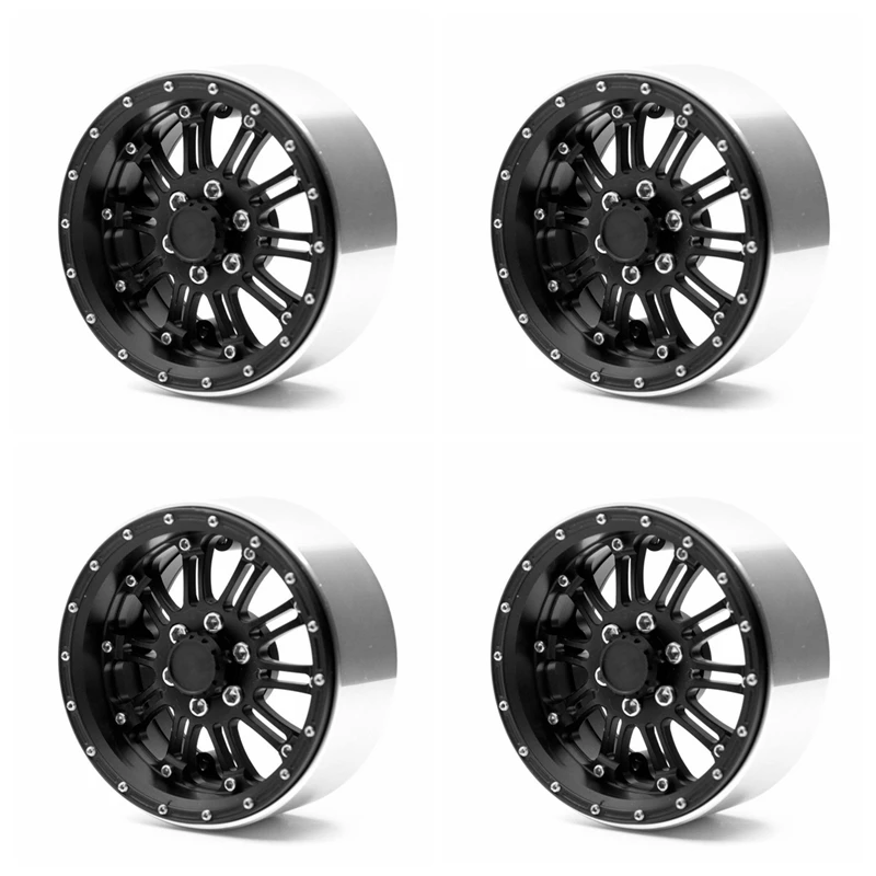 

4Pcs 1/10 RC Crawler Axial Wraith 2.2inch Alloy Beadlock Wheel Rims with 29mm Hub Rock Crawler RC WRAITH Off Road