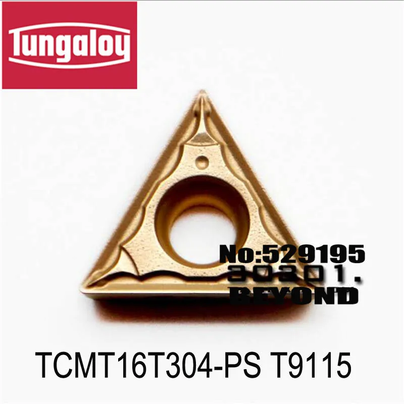 

Original Tungaloy TCMT TCMT16T304-PS TCMT16T308-PS T9115 insert for cutting turning tool cnc Lathe Cutter Tools Carbide Insert