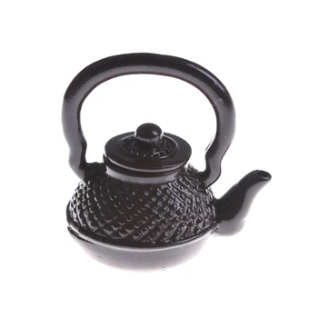 

1/12 Dollhouse Miniature Tea Kettle/Tea Pot Classic Toys Pretend Play Furniture Toys For Miniature Kitchen Accessory 1pc