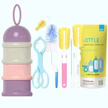 Вращающаяся губка 360 градусов щетка для детской бутылочки для мытья бутылочки набор щеточек набор для чистки