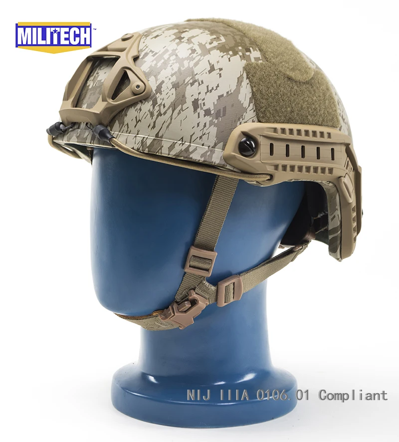 US $289.99 ISO Certified MILITECH AOR1 Deluxe Worm Dial NIJ level IIIA FAST High Cut Ballistic Aramid Helmet With 5 Years Warranty DEVGRU