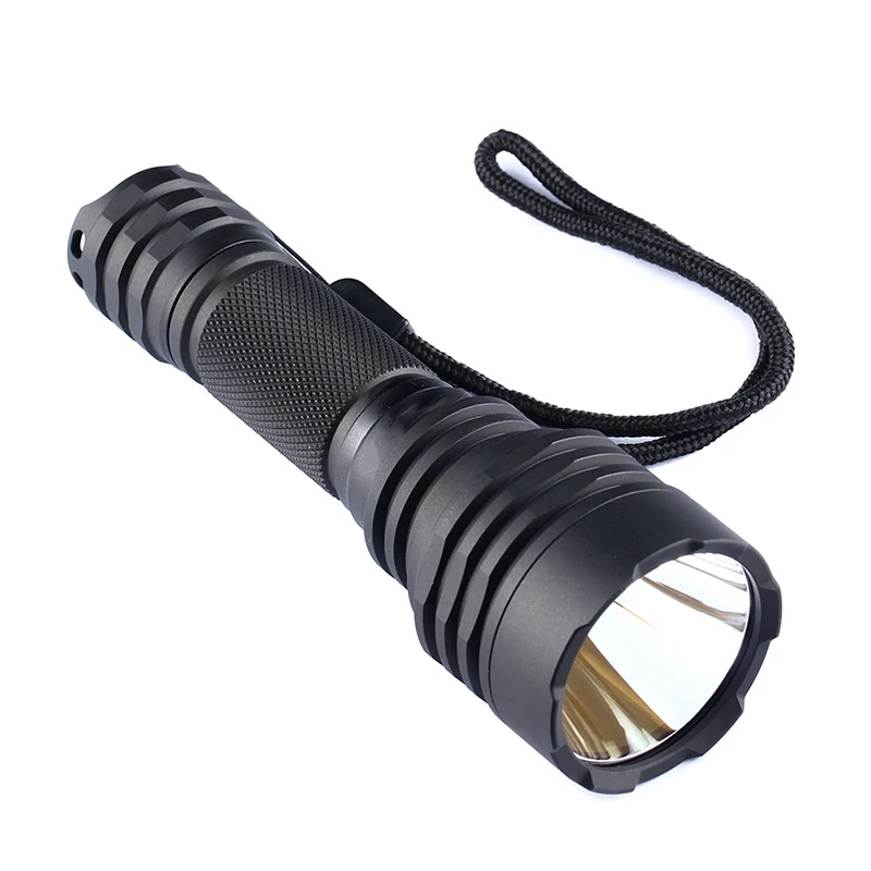 Convoy C8+ Black 7135*8 XPL HI 1100LM LED Tactical Flashlight Memory Function for Camping Torch Lamp Lantern Portable Waterproof