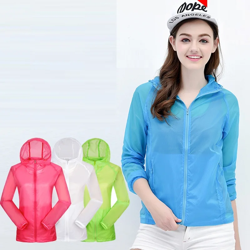 Куртки для гольфа с капюшоном для женщин, дышащие солнцезащитные тонкие женские пальто, спортивные ветрозащитные куртки для бега, D0688