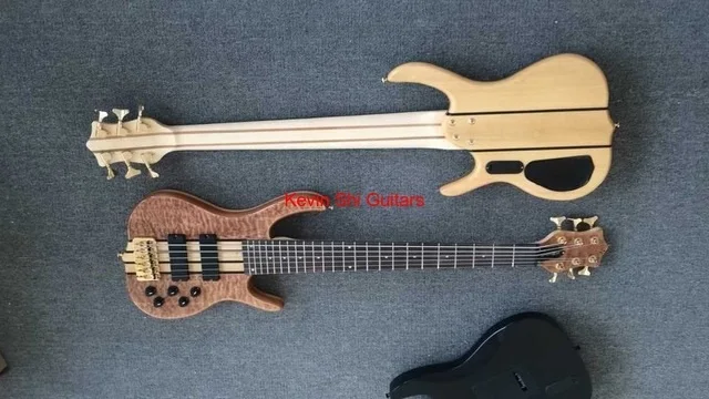 6 струн smith bass гитара Ken smith бас гитара все золотые аппаратные средства 9 в активный звукосниматель