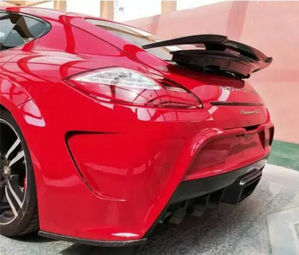970 углеродного волокна заднего крыла багажник выступ Спойлеры для Porsche Panamera 2010 2011
