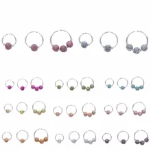 3 шт./компл. круглые бусины нос серьги ноздрю Хооп пирсинг 6 мм/8 мм/10 мм#259459