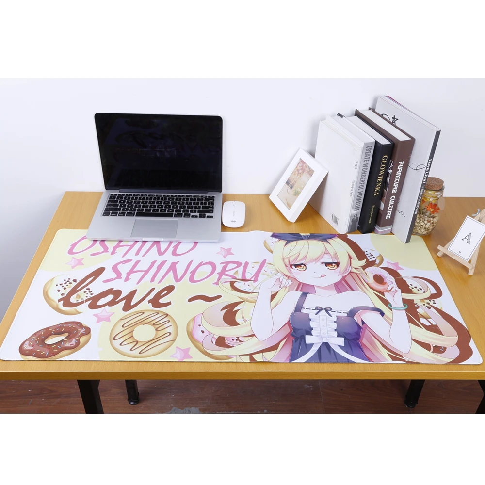 Коврик для мыши из аниме JK Monogatari Series Oshino Shinobu Резиновый Большой с призраком и
