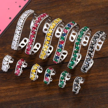 

GODKI Luxury Spring Jewelry Sets For Women Wedding Zircon CZ Saudi Arabia Bridal Bangle Ring Sets aretes de mujer modernos 2019