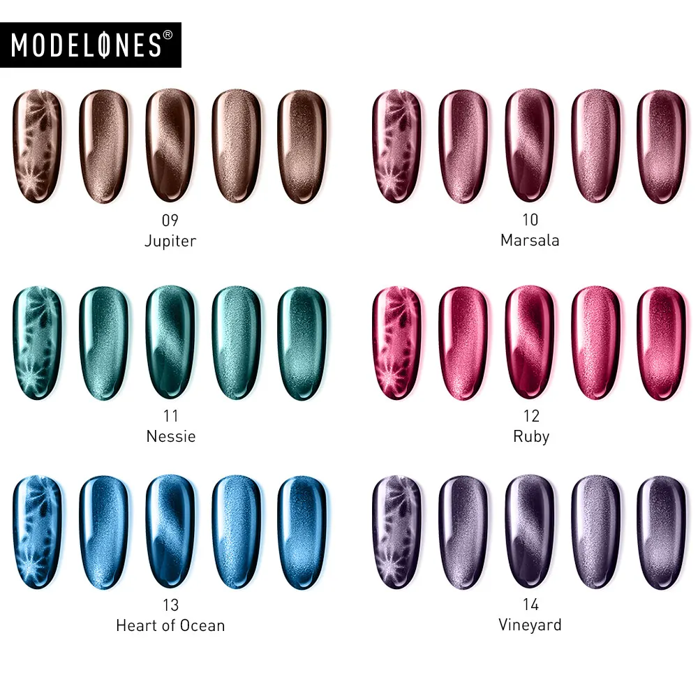 Modelones 10 مللي القط العين واسعة الأشعة فوق البنفسجية هلام مسمار البولندية مسمار الفن هلام نقع قبالة شبه Permanant Lacuqer 5D تأثير ماغنيتي الورنيش Modelones 10 مللي القط العين واسعة الأشعة فوق البنفسجية هلام مسمار البولندية مسمار الفن هلام نقع قبالة شبه Permanant Lacuqer 5D تأثير ماغنيتي الورنيش
