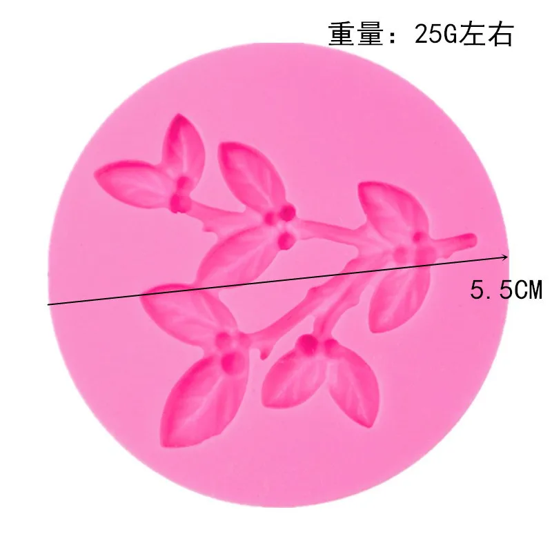Новое прибытие листьев филиал Формочки Для помадок DIY украшения торта инструменты