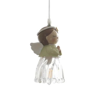 

Novelty Sunny Doll Kids Bedrooms LED Chandelier Cherub Children Room Pendant Lamps Boys Girls Birthday Gift Christmas Gift Decor