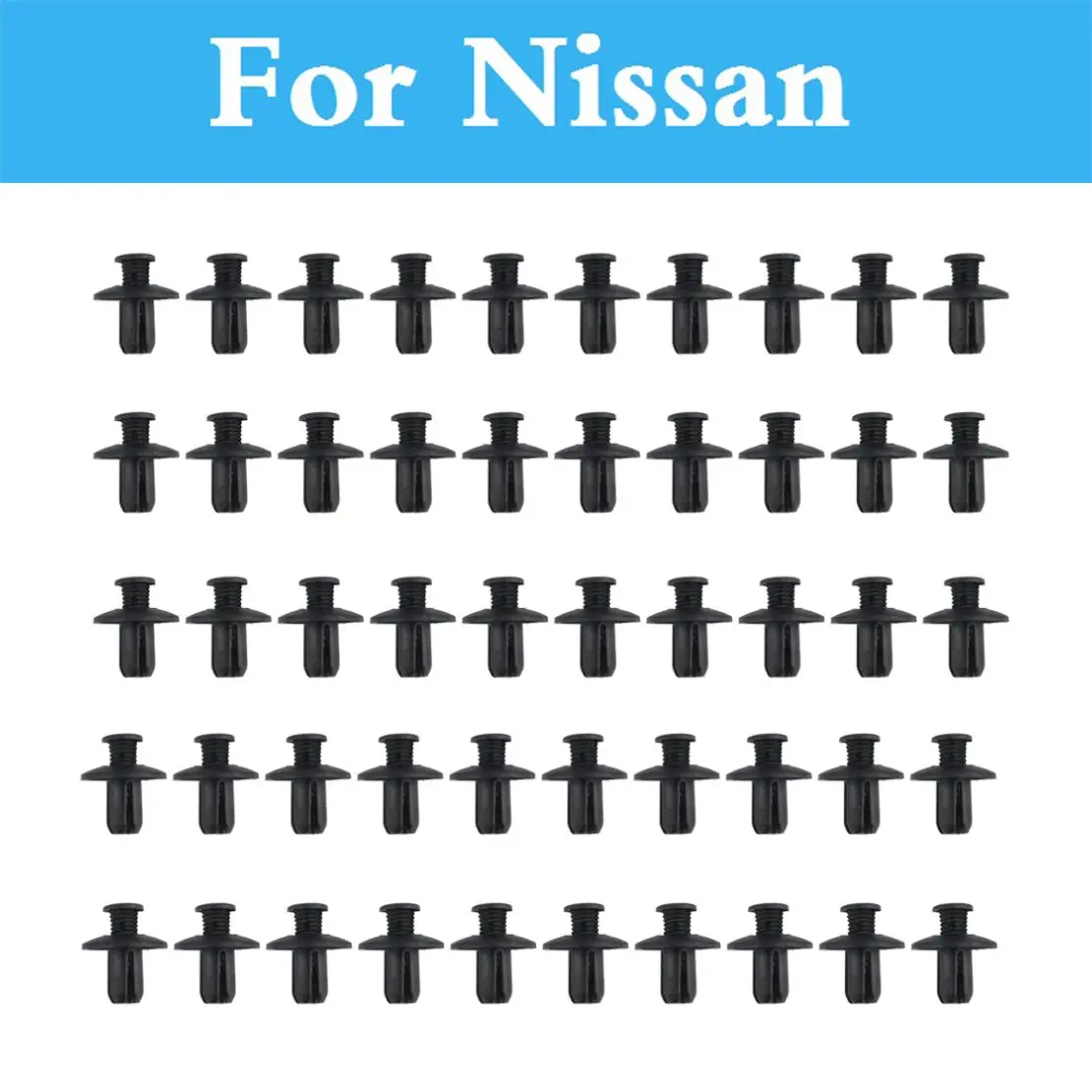 

8mm Car Rivet Fasteners Bumper Mudguard Expansion Clips For Nissan Qashqai Sunny Rogue Safari Sentra Skyline Crossover Stagea