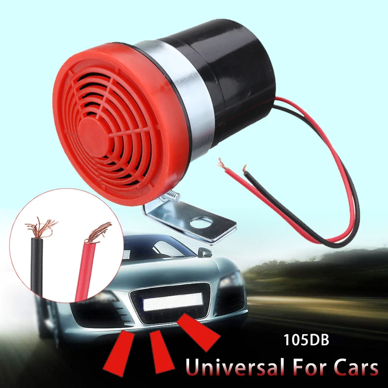 

12V 24V Car Motorcycle Vehicle Reversing Horn Speaker Warning Siren Backup Alarm Warning Sound Beep Reverse Siren Invisible