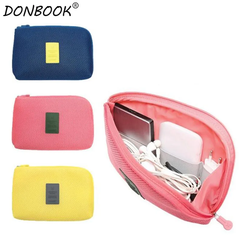 

Portable Organizer System Kit Case Storage Bag Digital Gadget Devices USB Cable Earphone Pen Travel Cosmetic Insert JF008