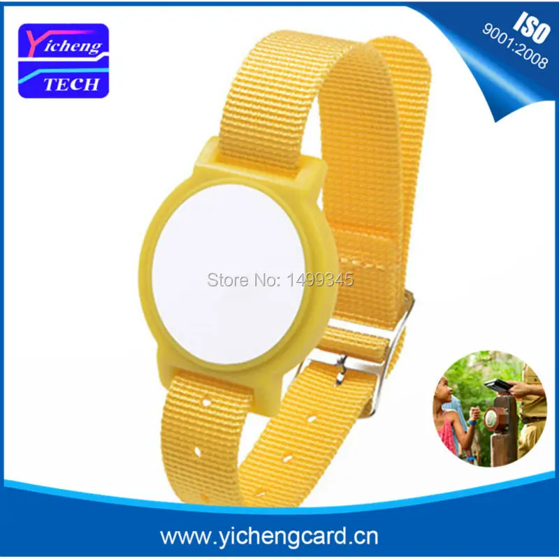 100 шт. 13,56 МГц нейлоновый браслет rfid с Фудань 1 K S50 чип NFC Бесконтактный ISO14443A браслет для контроля доступа по отпечаткам/событие