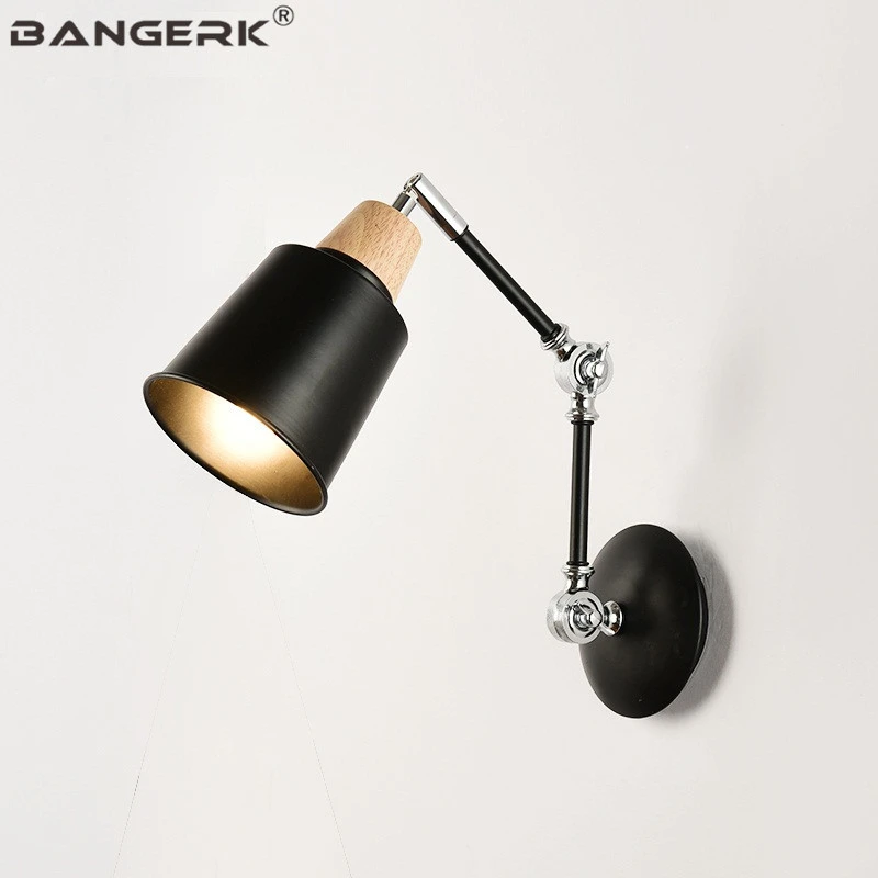 Luz de pared de brazo largo ajustable iluminación para el hogar Loft Luz de pared de brazo largo ajustable iluminación para el hogar Loft