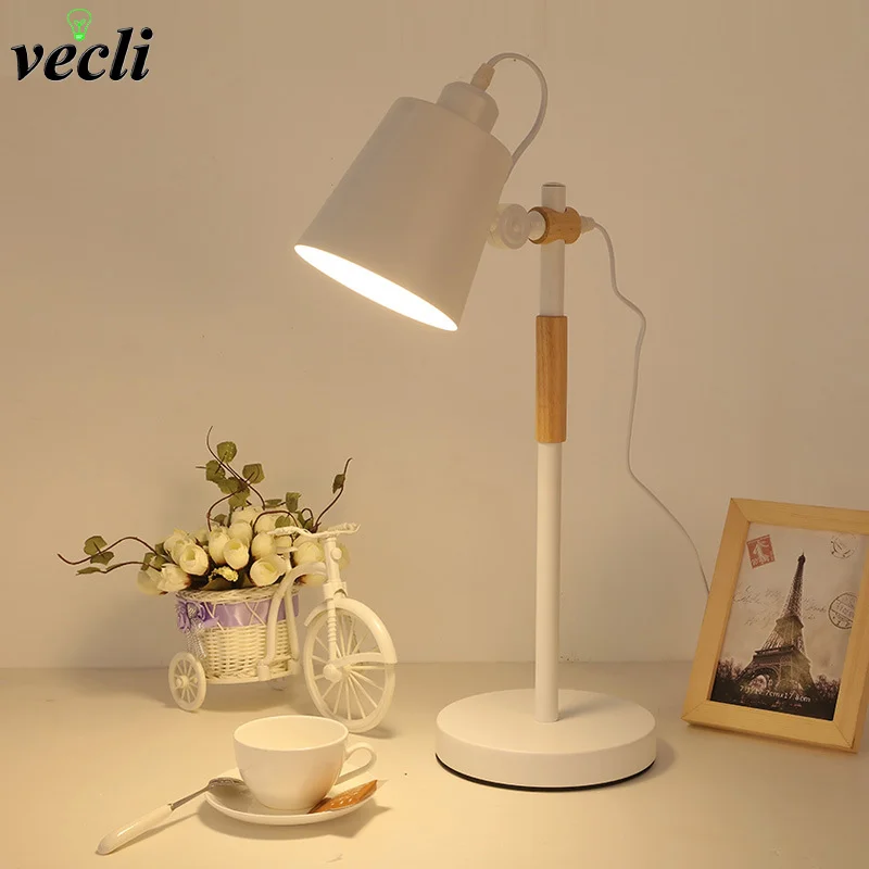 

Modern Led Desk lamp adjustable Table Lamp for study office reading bedroom bedside E27 Eye Protection reading lighting