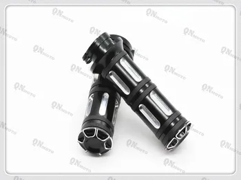

1"25mm Black Aluminum CNC Handle Bar Hand Grips For H a r l e y Sportster Touring Dyna Softail Custom