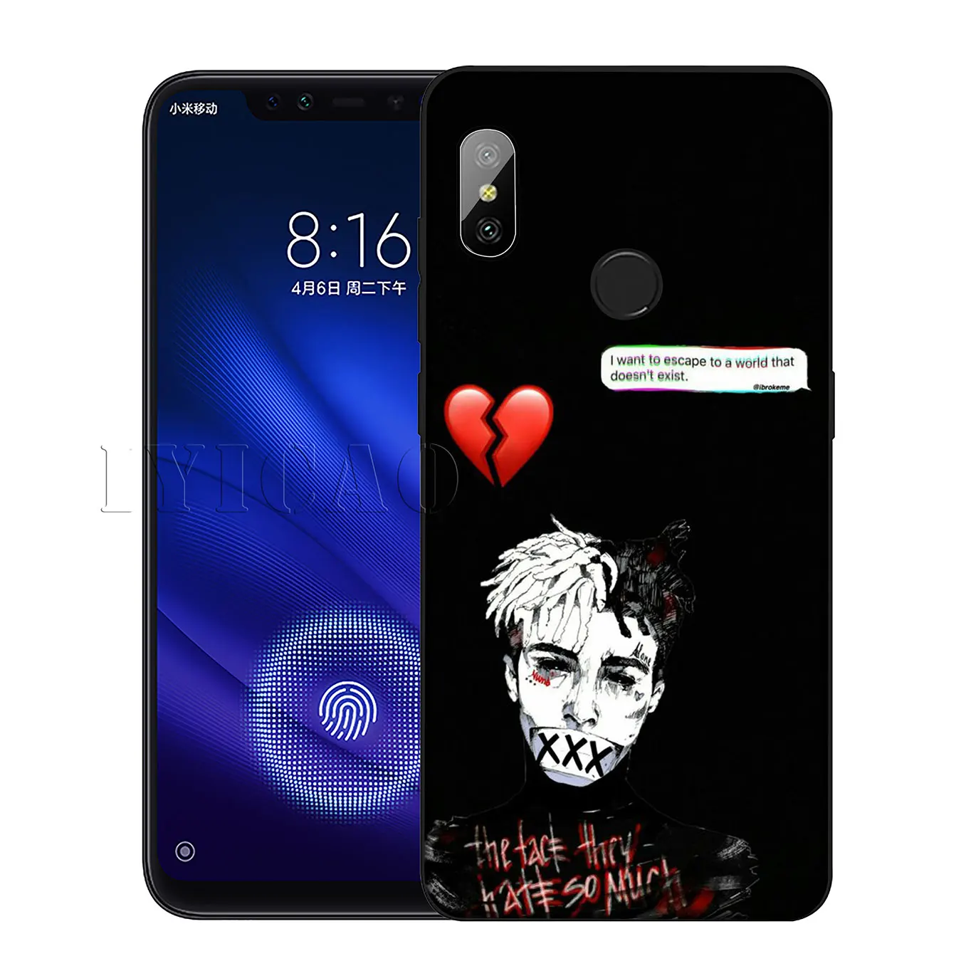 Лидер продаж модный силиконовый мягкий чехол IYICAO XXXTentacion для Xiaomi Redmi 6A 5A Note 7 4 4X 5 Plus