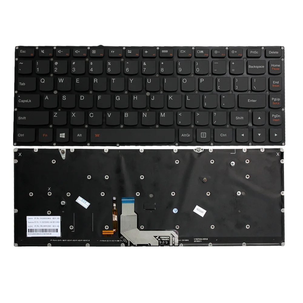 

JINTAI Laptop Genuine New US New For Lenovo Yoga 4 Pro Yoga 900-13ISK 900-13ISK2 US Keyboard with backlit