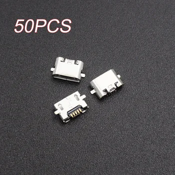 

50pcs Micro USB Jack Connector Female 5 pin Charging Socket For Huawei
