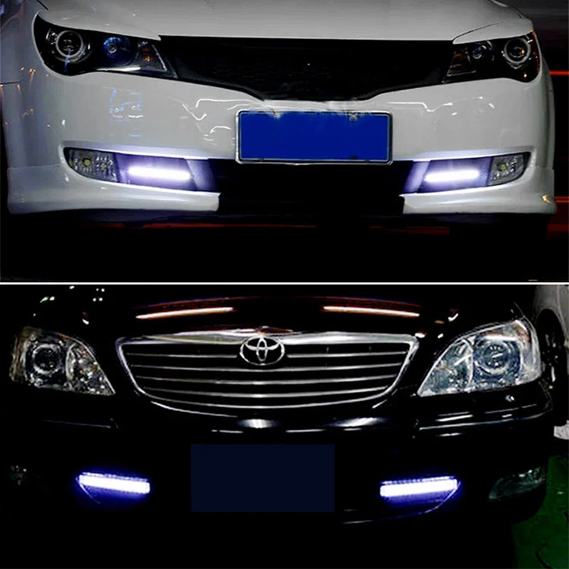 

2 LED 17cm COB DRL daytime running light waterproof DC12V external LED light source car styling car parking fog bar lights