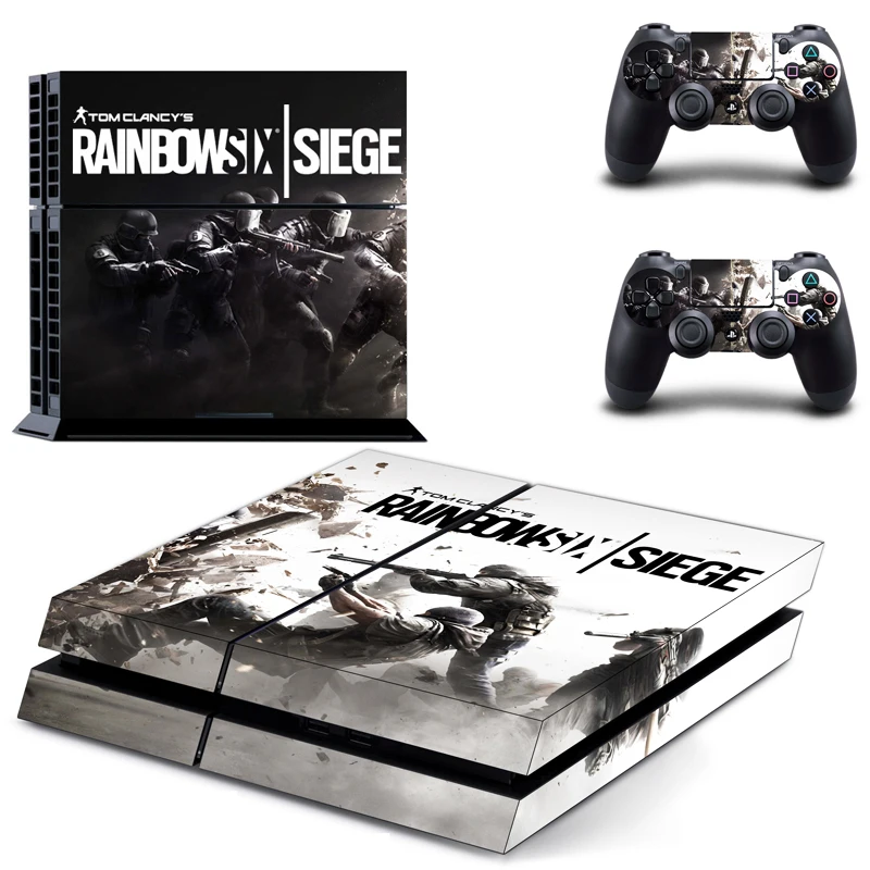 Tom Clancy's Rainbow Six Siege PS4 наклейка для sony playstation 4 консоль и 2 контроллера PS4 наклейка для кожи виниловая