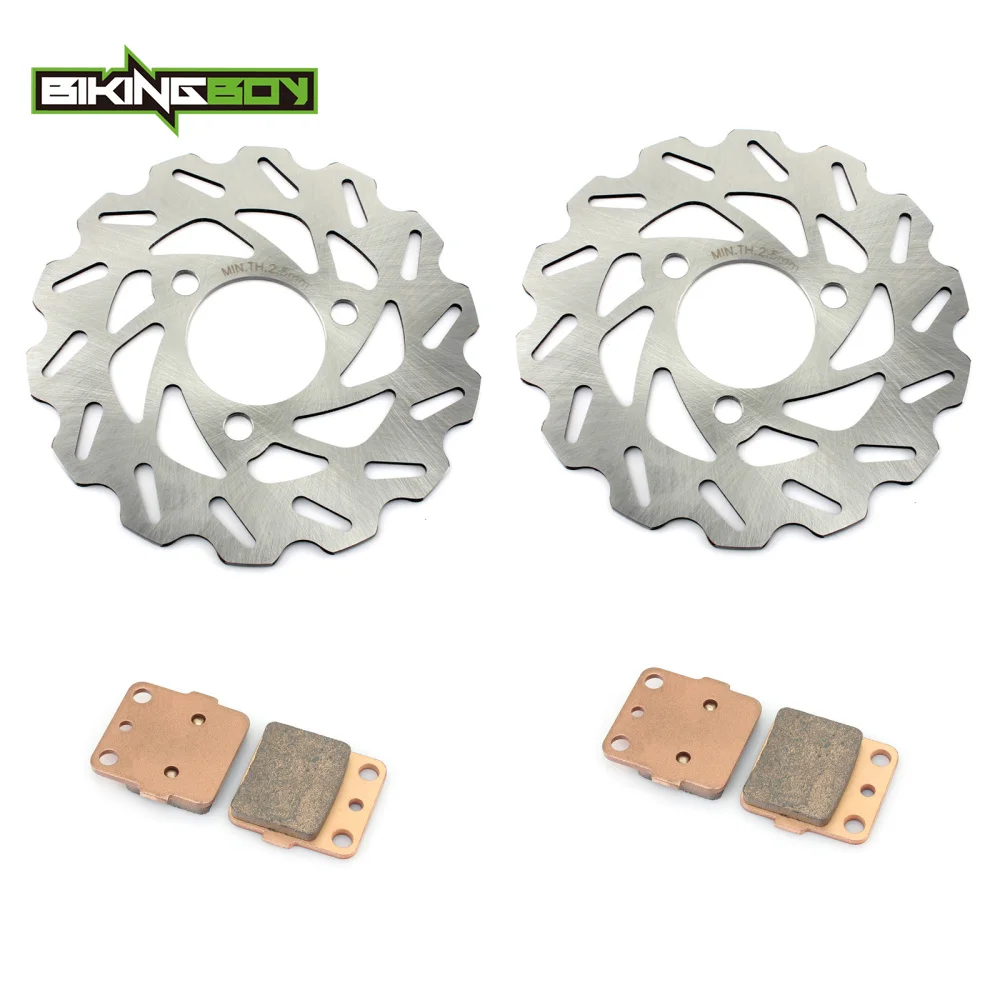 BIKINGBOY ATV Quad Front Brake Disc Rotor Pads For Honda TRX 300 X 09