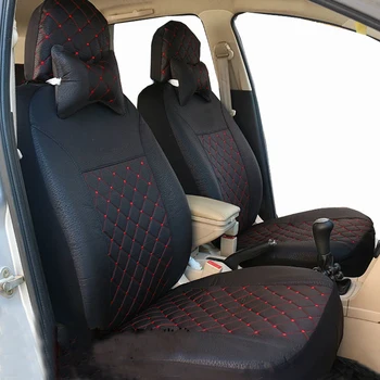 

Carnong auto seat cover universal size for ford fiesta focus fox mondeo maverick ecosport escape 5 seat fabric car seat covers