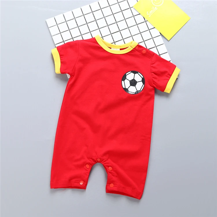 Toddle Baby Sport Romper Jumpsuit Soccer Football Designs Nation Team Casual Active clothes for newborns baby boy girl romper (14)